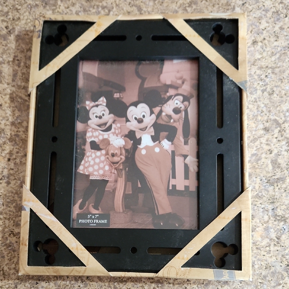 Disney Black Picture Frame with Elegant Accents